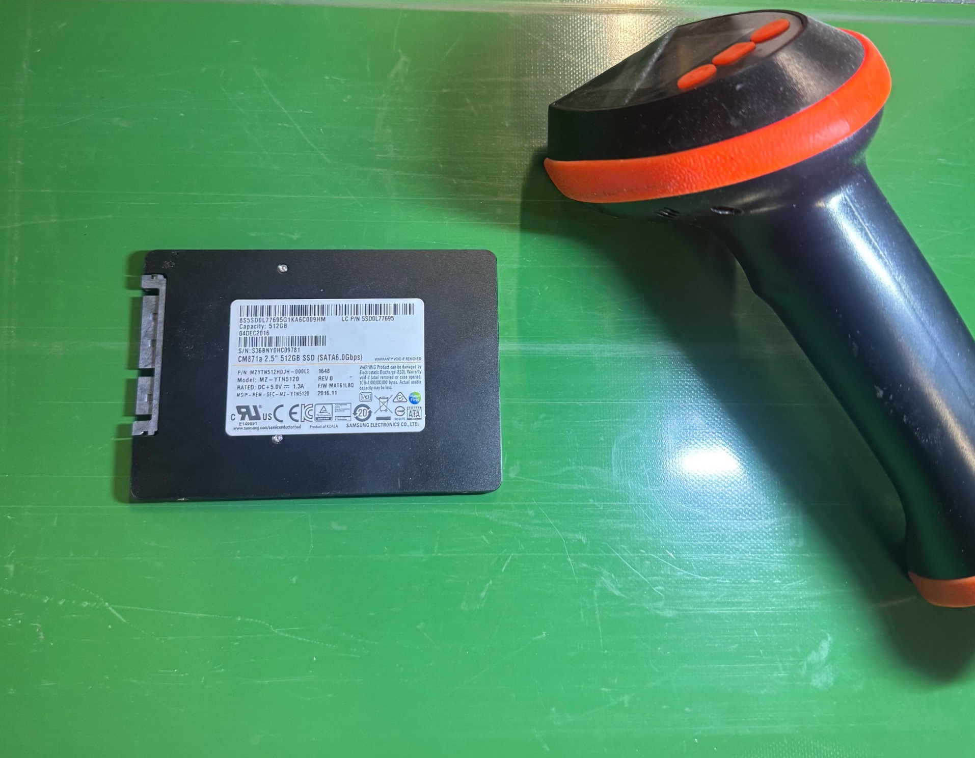 Scanner und SSD