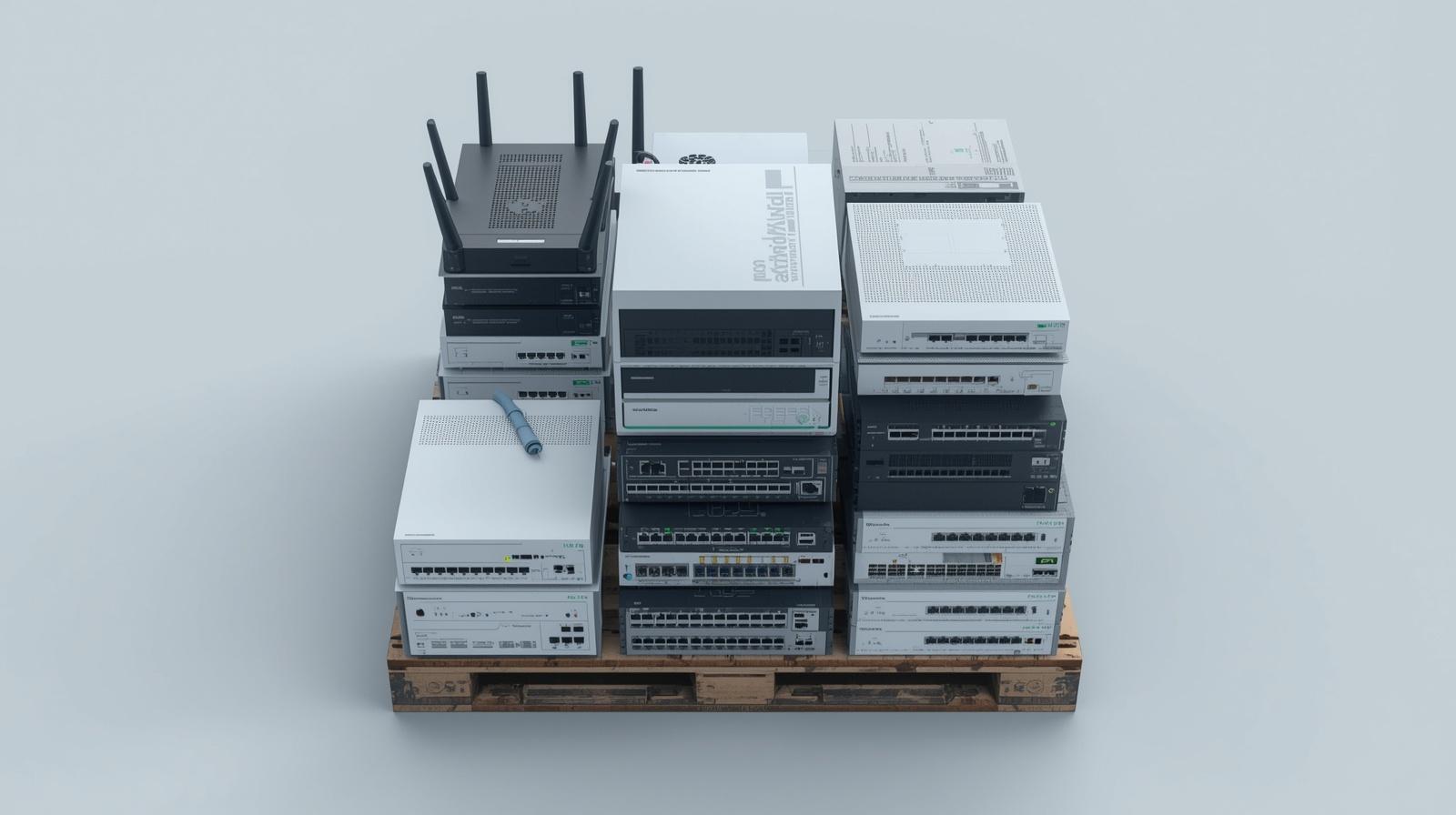 Router, Switches und weitere Netzwerkgeräte zur Entsorgung