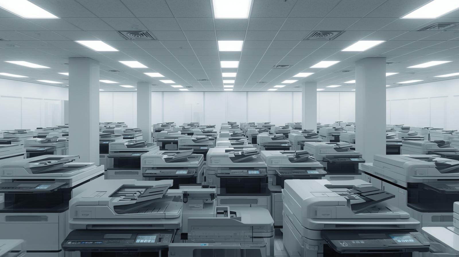 Ausgemusterte Drucker- und Kopiertechnik