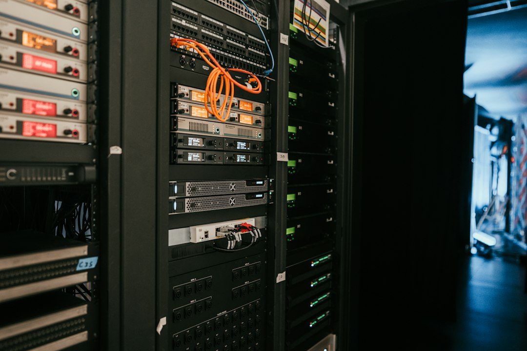 Server-Racks und Datenträger